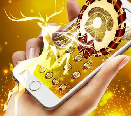 Play Golden Laser Light Deer  Christmas Theme