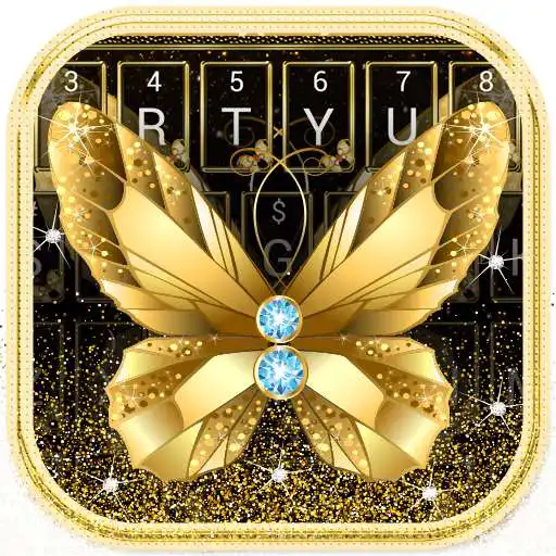 Free play online Golden Luxury Butterfly Diamond Keyboard APK