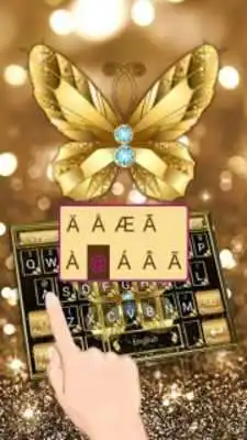 Play Golden Luxury Butterfly Diamond Keyboard