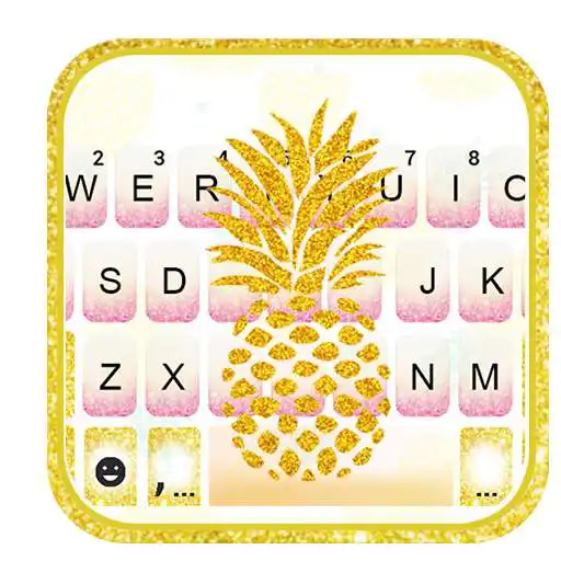 Play Golden Pineapple Keyboard Theme APK
