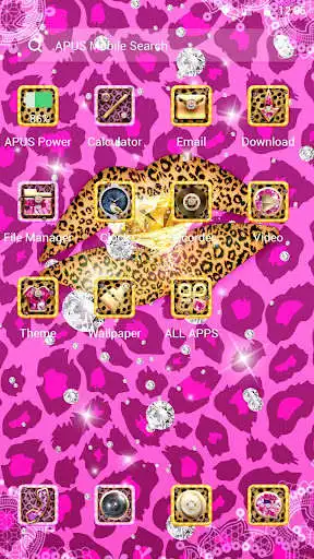 Play Golden Pink Sexy Leopard lip Theme & Wallpapers as an online game Golden Pink Sexy Leopard lip Theme & Wallpapers with UptoPlay