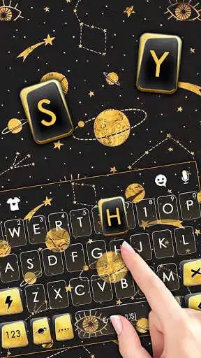 Play Golden Planets Keyboard Background as an online game Golden Planets Keyboard Background with UptoPlay