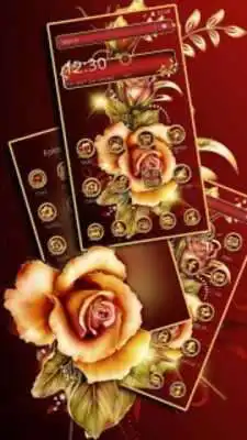 Play Golden Red Luxury Rose Theme