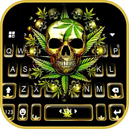 Play Golden Skull Weed Keyboard Theme APK Play Golden Skull Weed Keyboard Theme APK