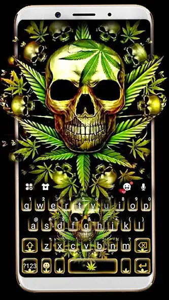 Play Golden Skull Weed Keyboard Theme  and enjoy Golden Skull Weed Keyboard Theme with UptoPlay