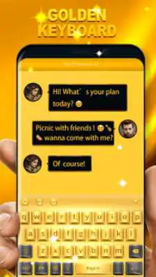 Play Golden Smart Keyboard with Emoji