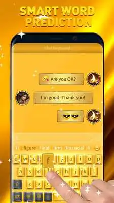 Play Golden Smart Keyboard with Emoji