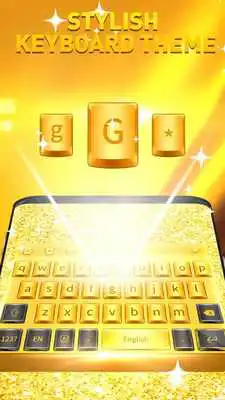 Play Golden Smart Keyboard with Emoji