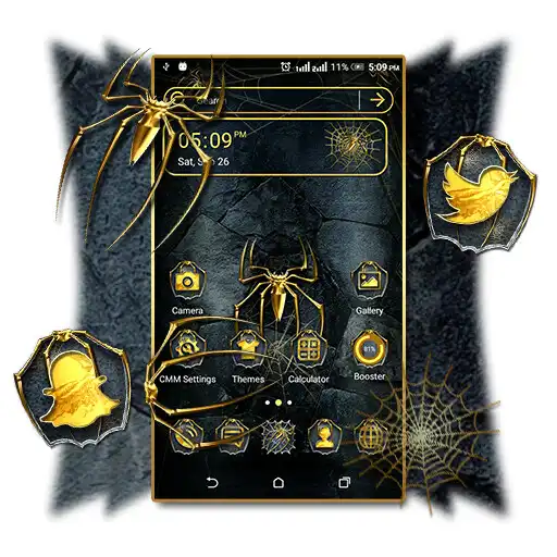 Play Golden Spider Theme Launcher APK