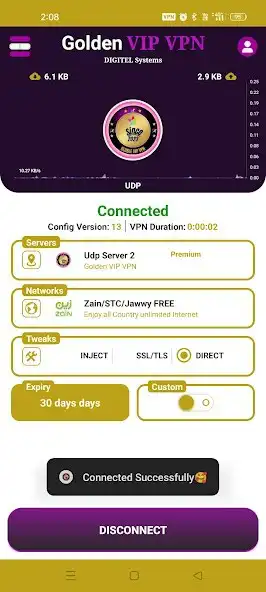 Play GOLDEN VIP VPN  and enjoy GOLDEN VIP VPN with UptoPlay