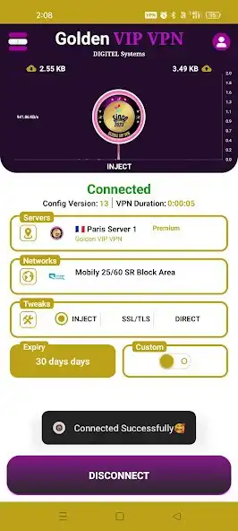 Play GOLDEN VIP VPN as an online game GOLDEN VIP VPN with UptoPlay