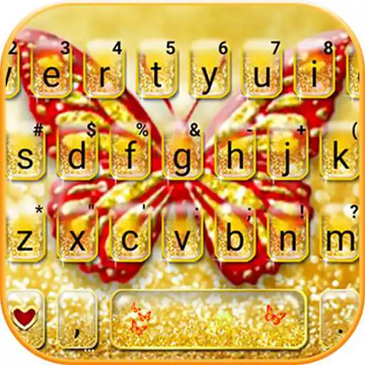 Play Gold Glitter Butterfly Keyboard Theme APK Play Gold Glitter Butterfly Keyboard Theme APK