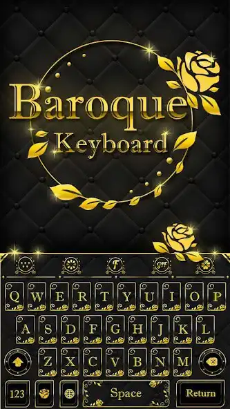 Play Gold Keyboard Theme - Baroque  and enjoy Gold Keyboard Theme - Baroque with UptoPlay