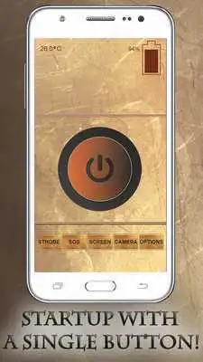 Play Gold LED Flashlight Free App