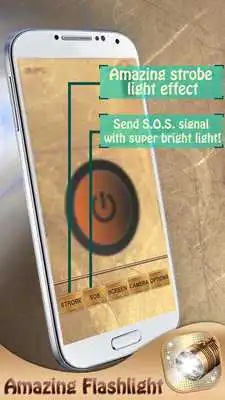 Play Gold LED Flashlight Free App