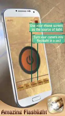 Play Gold LED Flashlight Free App
