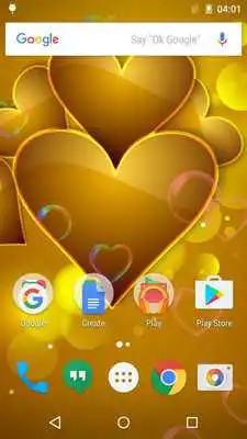 Play Gold Love Live Wallpaper