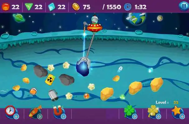 Play Gold Miner Space Planets