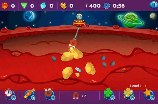 Play Gold Miner Space Planets