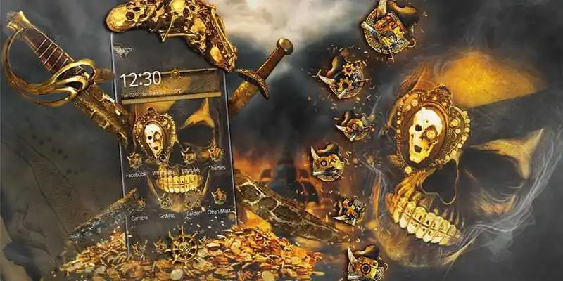 Play Gold Pirate Skull Theme