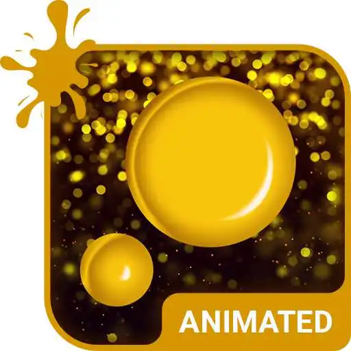 Free play online Gold Rain Animated Keyboard APK