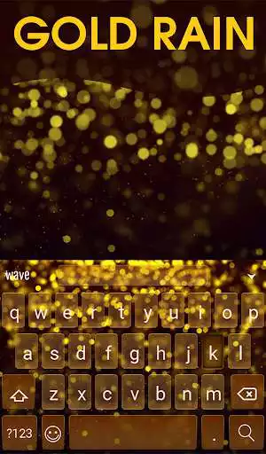Play Gold Rain Animated Keyboard