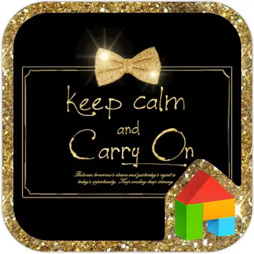 Free play online GoldRibbon dodollauncher theme  APK