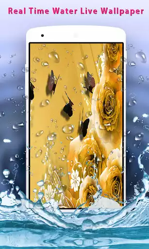 Play Gold Rose Live Wallpaper