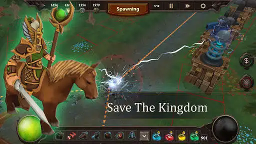 Play Gold Rush TD:3D Medieval Fantasy Tower Defense as an online game Gold Rush TD:3D Medieval Fantasy Tower Defense with UptoPlay