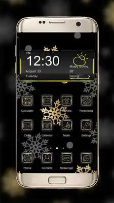 Play Gold  Silver Snowflakes THEME