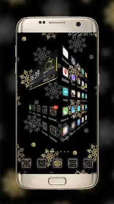 Play Gold  Silver Snowflakes THEME