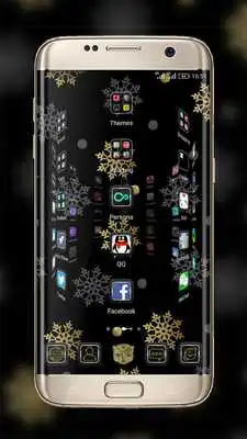Play Gold  Silver Snowflakes THEME