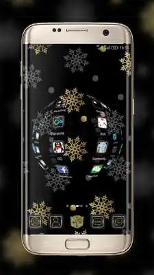 Play Gold  Silver Snowflakes THEME