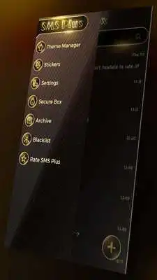 Play Gold SMS Messenger Theme