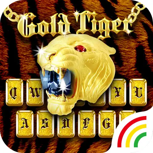 Play Gold Tiger Keyboard Theme APK
