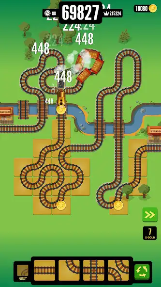 Play Gold Train FRVR as an online game Gold Train FRVR with UptoPlay