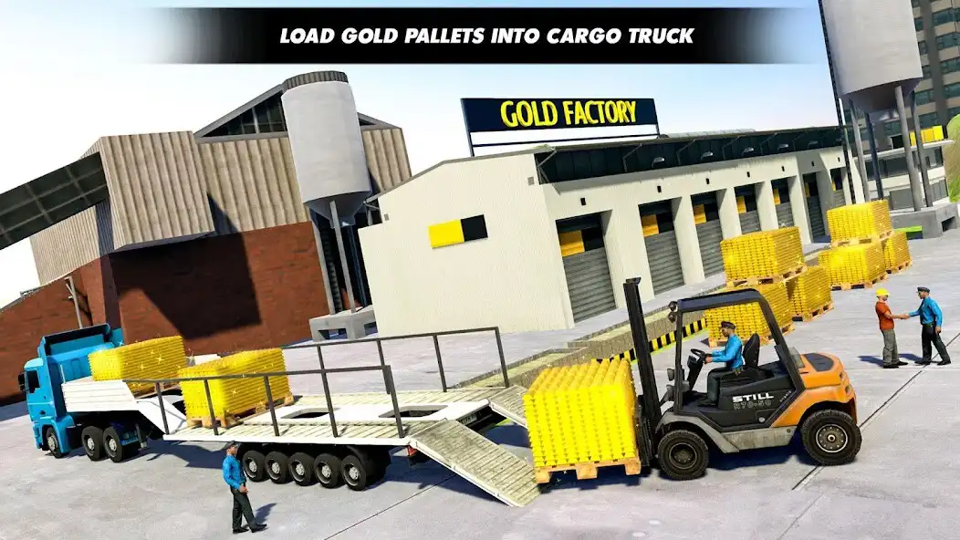 Play Gold Transport Truck Games 3D as an online game Gold Transport Truck Games 3D with UptoPlay