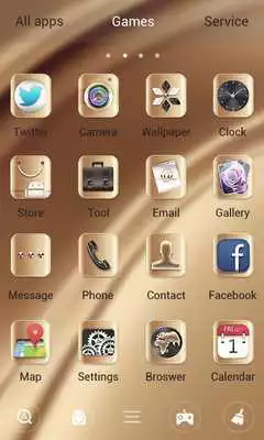 Play Gold V Launcher Theme