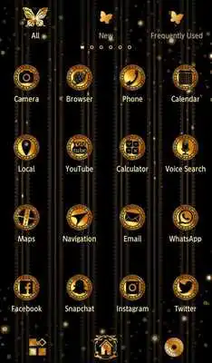 Play Gold Wallpaper Gothic Butterflies Theme Play Gold Wallpaper Gothic Butterflies Theme