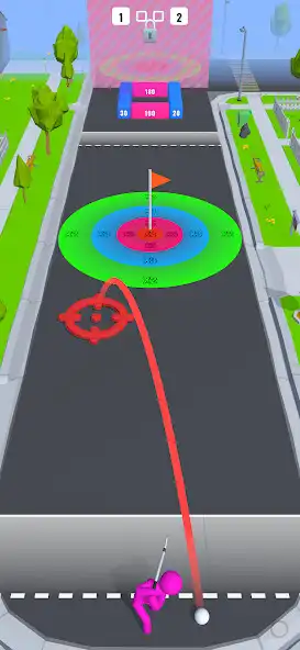 Play Golf Bump 3D as an online game Golf Bump 3D with UptoPlay