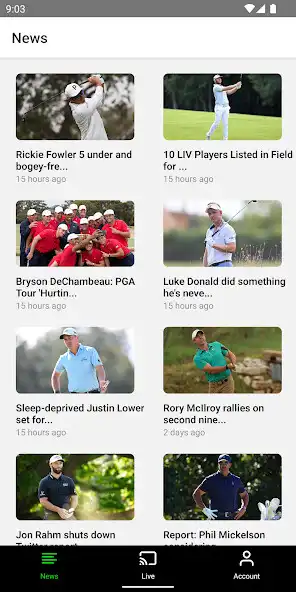 Play Golf Live HD - Golf Streaming as an online game Golf Live HD - Golf Streaming with UptoPlay