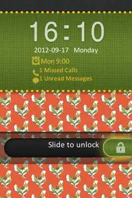 Play Go Locker Autumn Rooster Theme