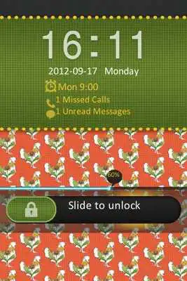 Play Go Locker Autumn Rooster Theme
