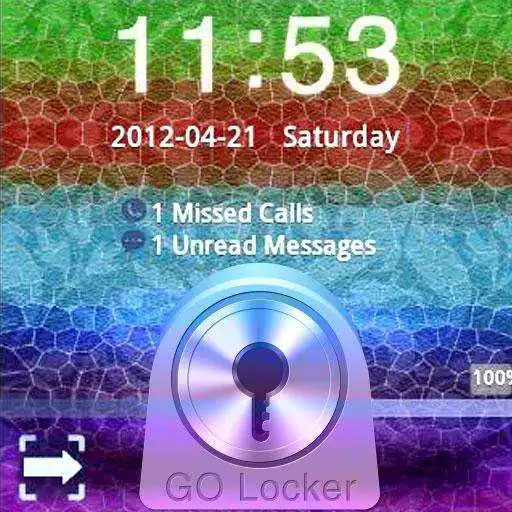 Free play online GO Locker Theme Blue Red Green  APK