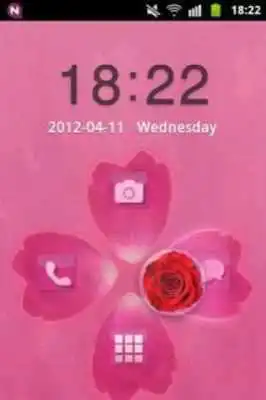 Play GO Locker Theme Pink Cute Rose