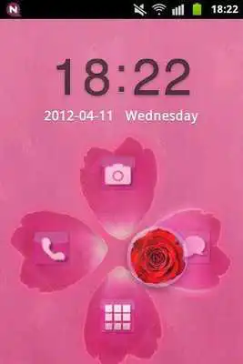 Play GO Locker Theme Pink Cute Rose