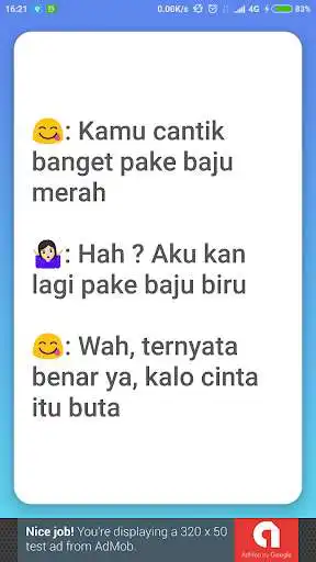 Play Gombalan Receh: Bikin Ngakak & Baper Parah as an online game Gombalan Receh: Bikin Ngakak & Baper Parah with UptoPlay