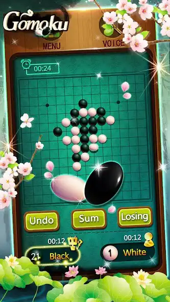 Play Gomoku : Gobang five in a row as an online game Gomoku : Gobang five in a row with UptoPlay