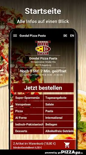 Play Gondal Pizza Pasta Augsburg as an online game Gondal Pizza Pasta Augsburg with UptoPlay