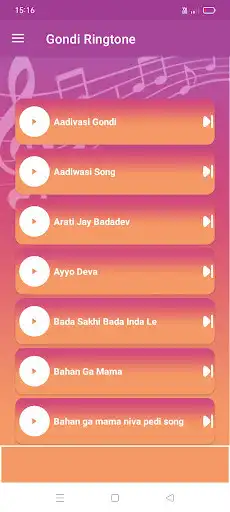 Play Gondi Song Ringtones  and enjoy Gondi Song Ringtones with UptoPlay